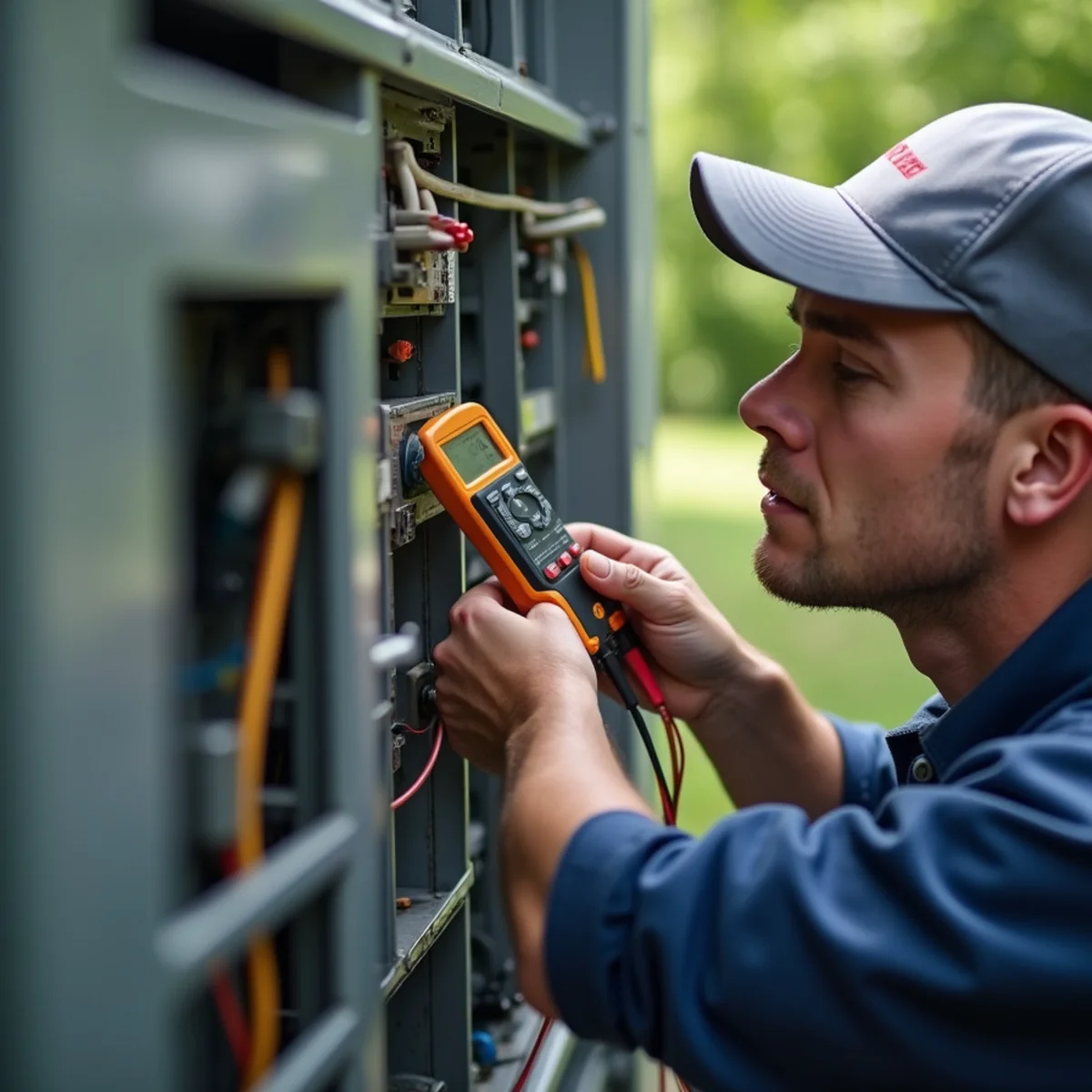 HVAC Mount Joy PA technician performing ac repair in a Mount Joy, PA home