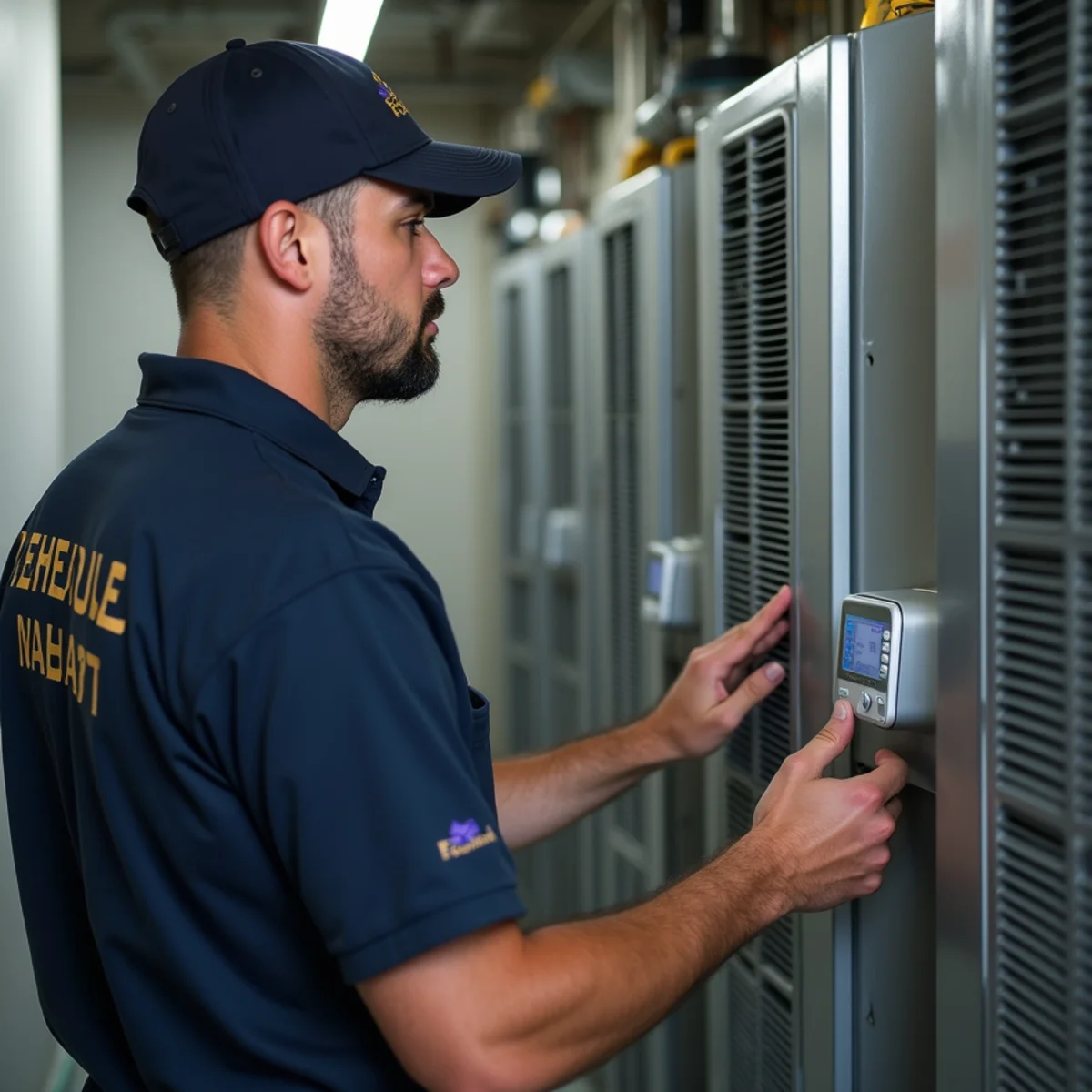 Multi-unit apartment building in Mount Joy with individual HVAC systems