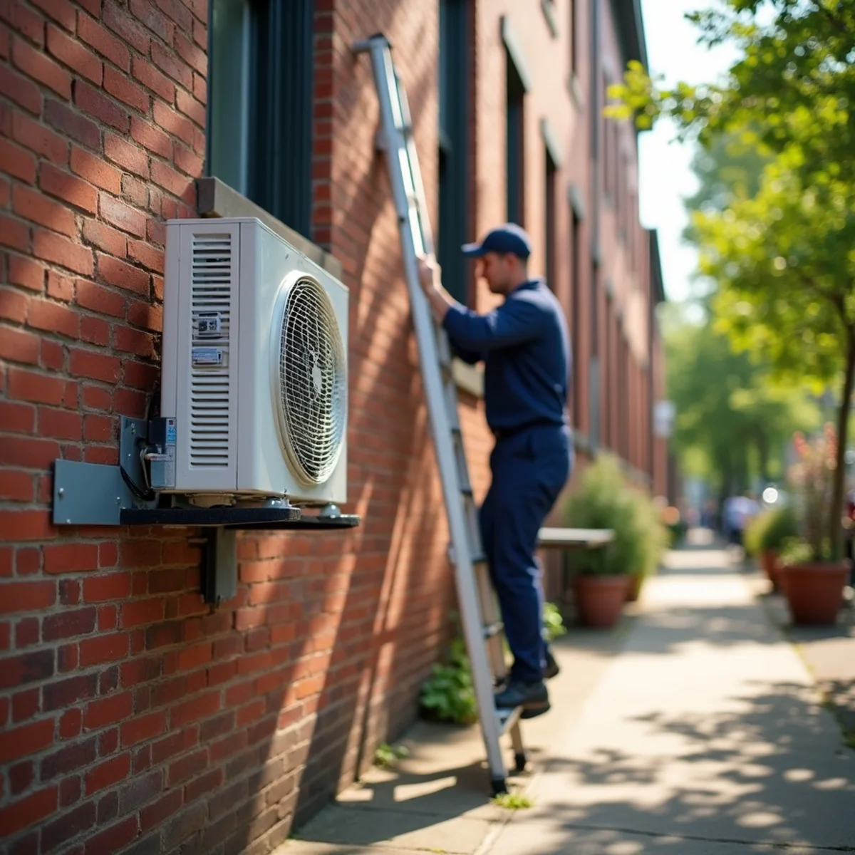 HVAC Mount Joy PA service van and technician ready for ductless mini-split installation in the Mount Joy, PA area