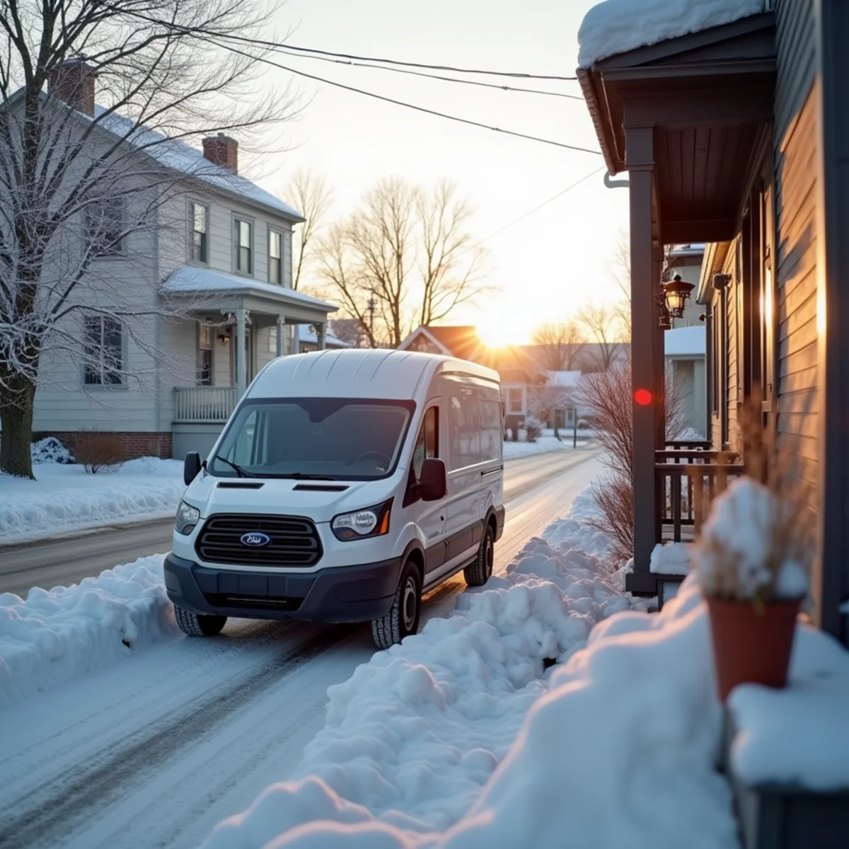 HVAC Mount Joy PA service van and technician ready for frozen pipe & heat outage response in the Mount Joy, PA area
