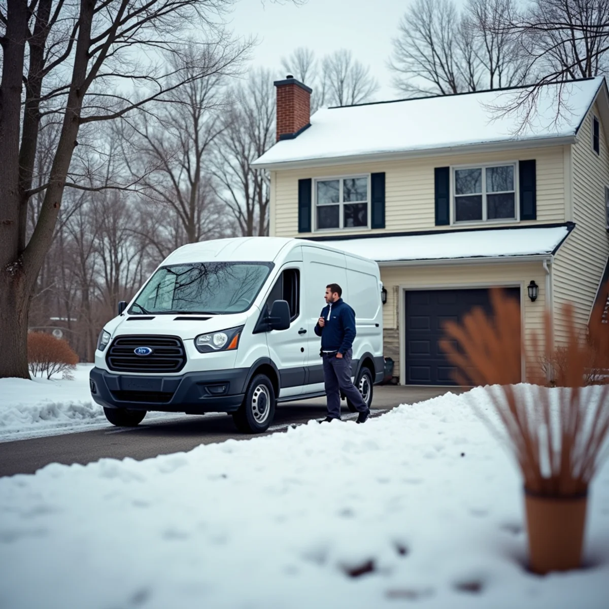 HVAC Mount Joy PA service van and technician ready for furnace repair in the Mount Joy, PA area