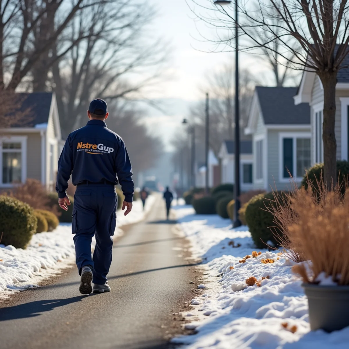 Residential street and homes in Country Homes, PA served by HVAC Mount Joy PA