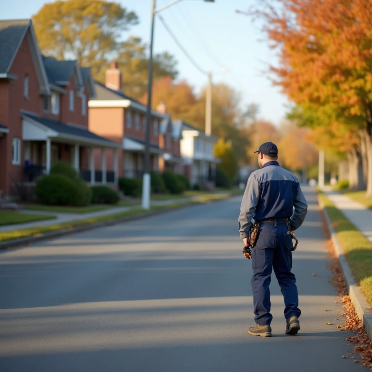 Residential street and homes in Delta Street, PA served by HVAC Mount Joy PA
