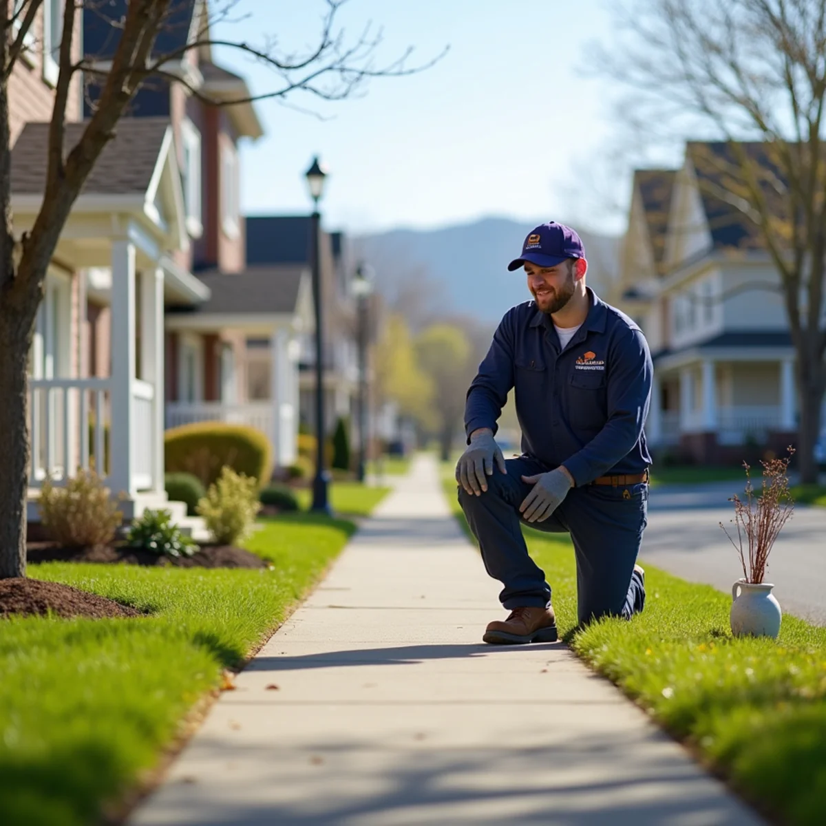 Residential street and homes in Florin Hill, PA served by HVAC Mount Joy PA