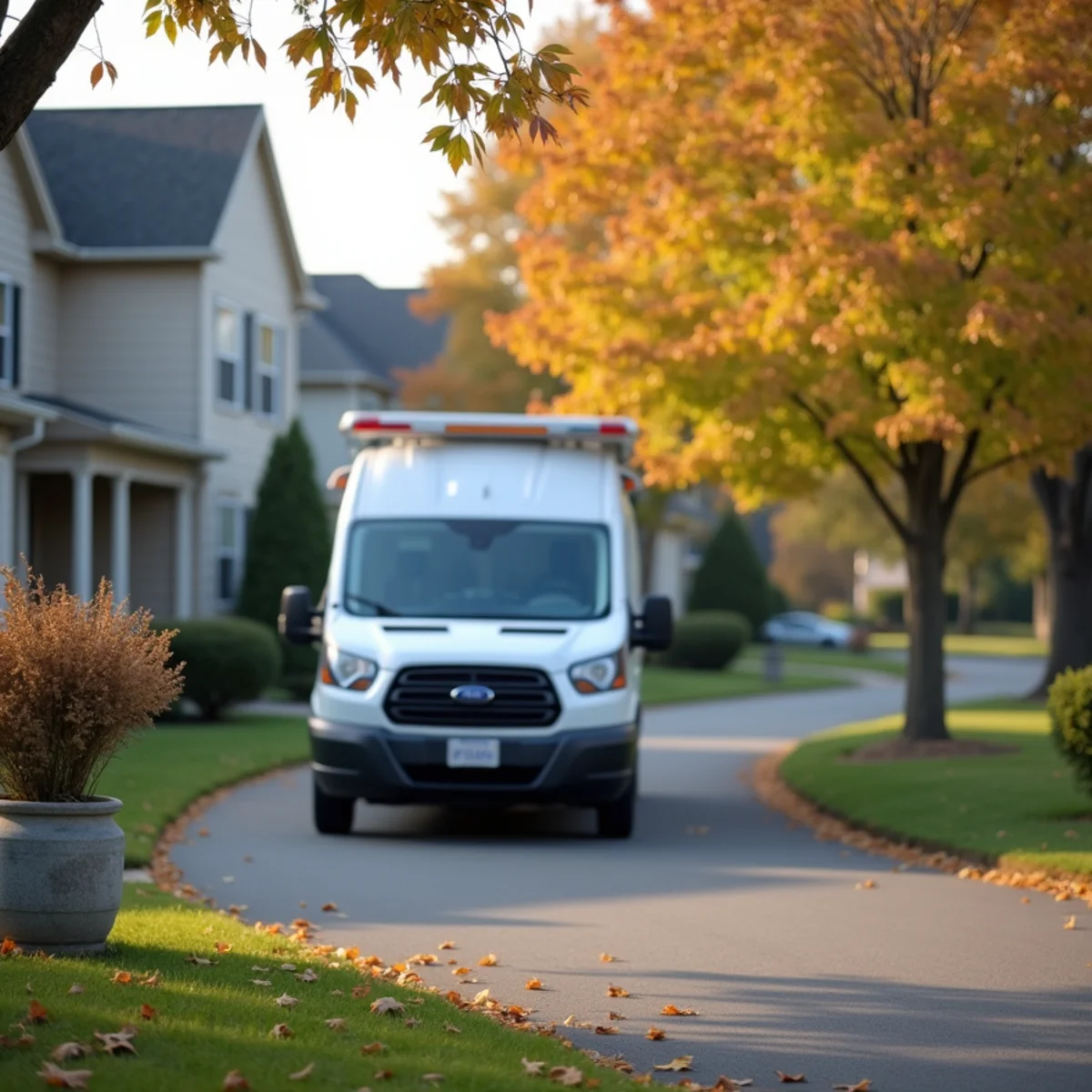 Residential street and homes in Grandview Meadows, PA served by HVAC Mount Joy PA