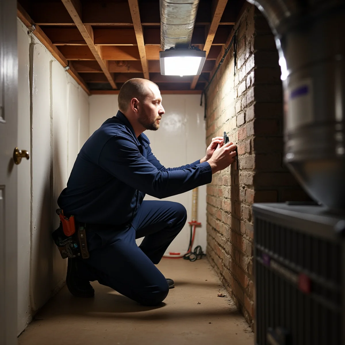 HVAC Mount Joy PA technician providing HVAC service at a home in Marietta Avenue, PA