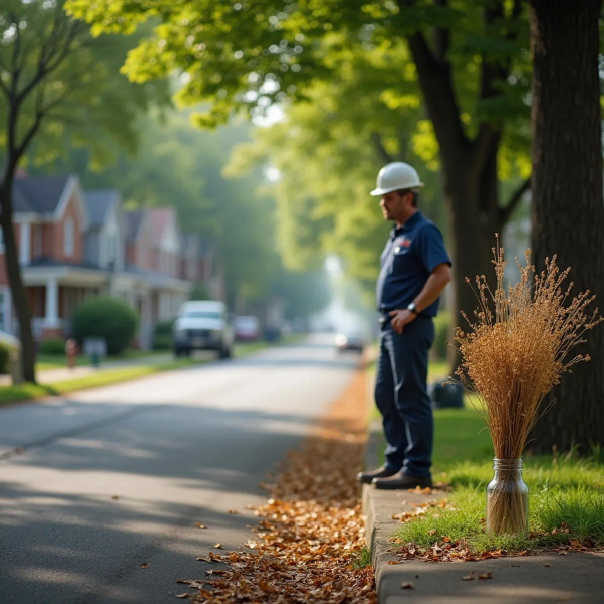 Residential street and homes in Marietta Avenue, PA served by HVAC Mount Joy PA