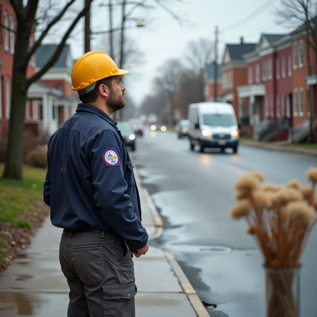 Residential street and homes in West Main Street, PA served by HVAC Mount Joy PA