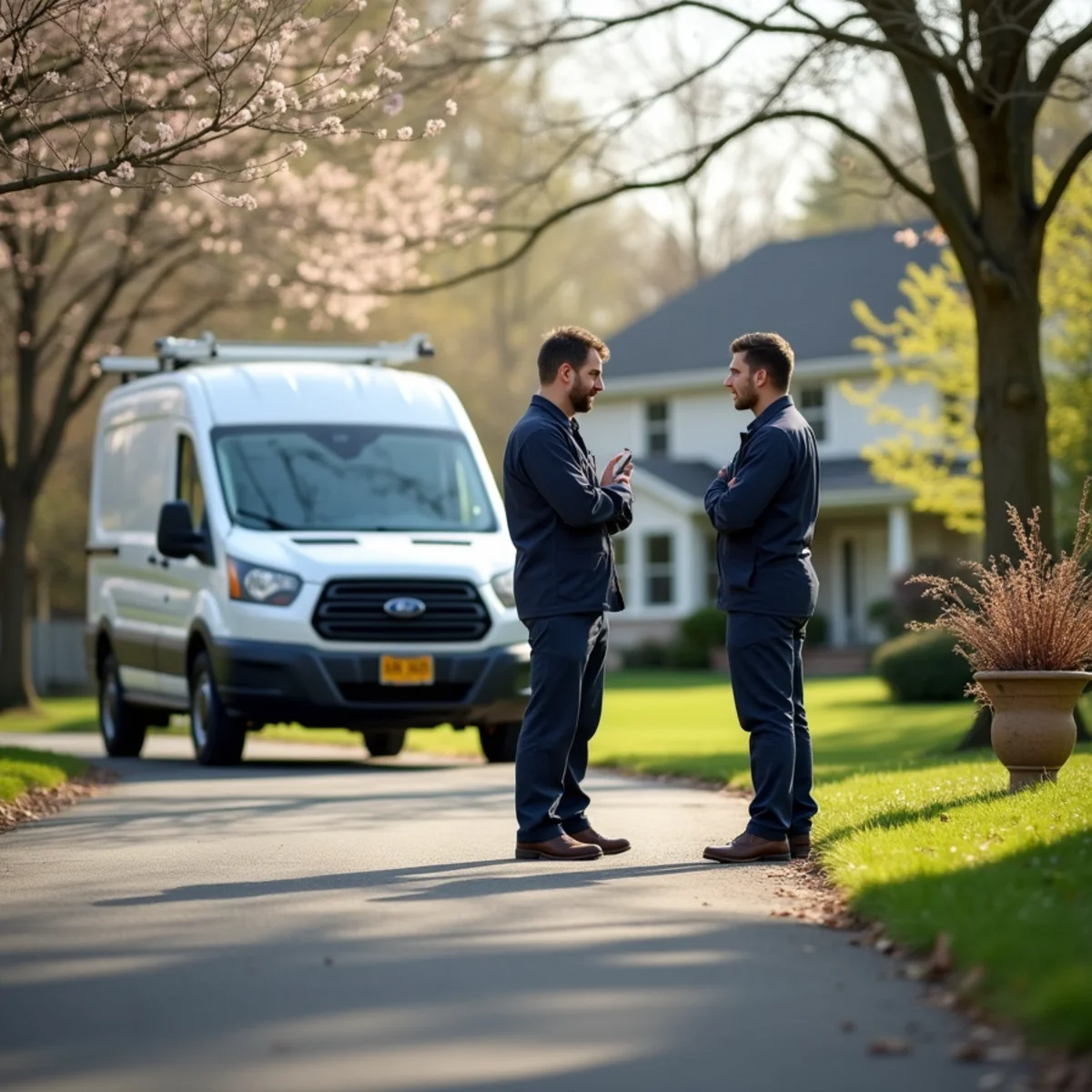 Residential street and homes in East Hempfield Township, PA served by HVAC Mount Joy PA