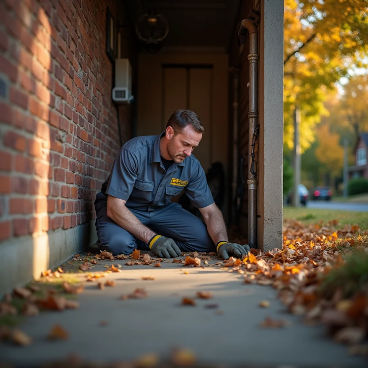 HVAC Mount Joy PA technician providing HVAC service at a home in Elizabethtown, PA