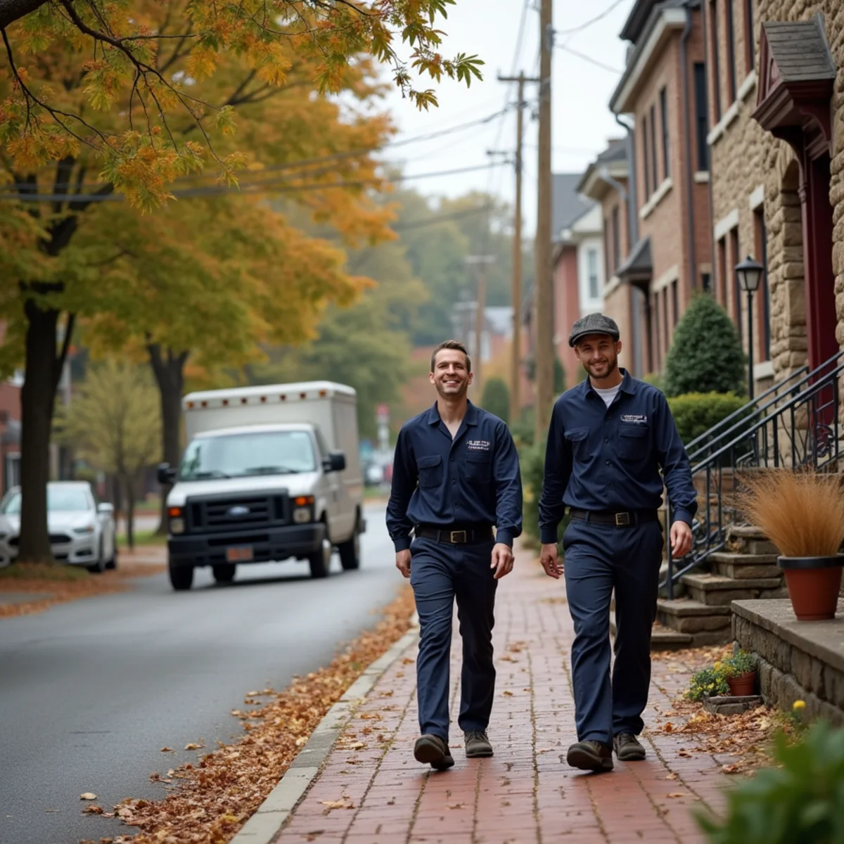 Residential street and homes in Hummelstown, PA served by HVAC Mount Joy PA