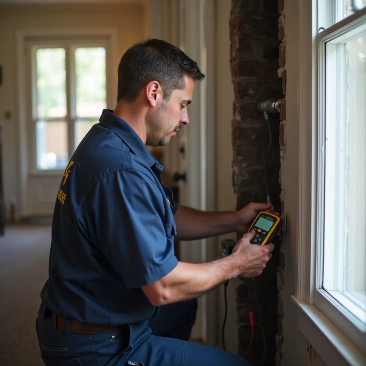 HVAC Mount Joy PA technician providing HVAC service at a home in Landisville, PA