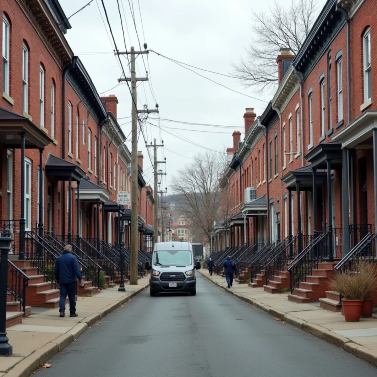 Residential street and homes in Lebanon, PA served by HVAC Mount Joy PA