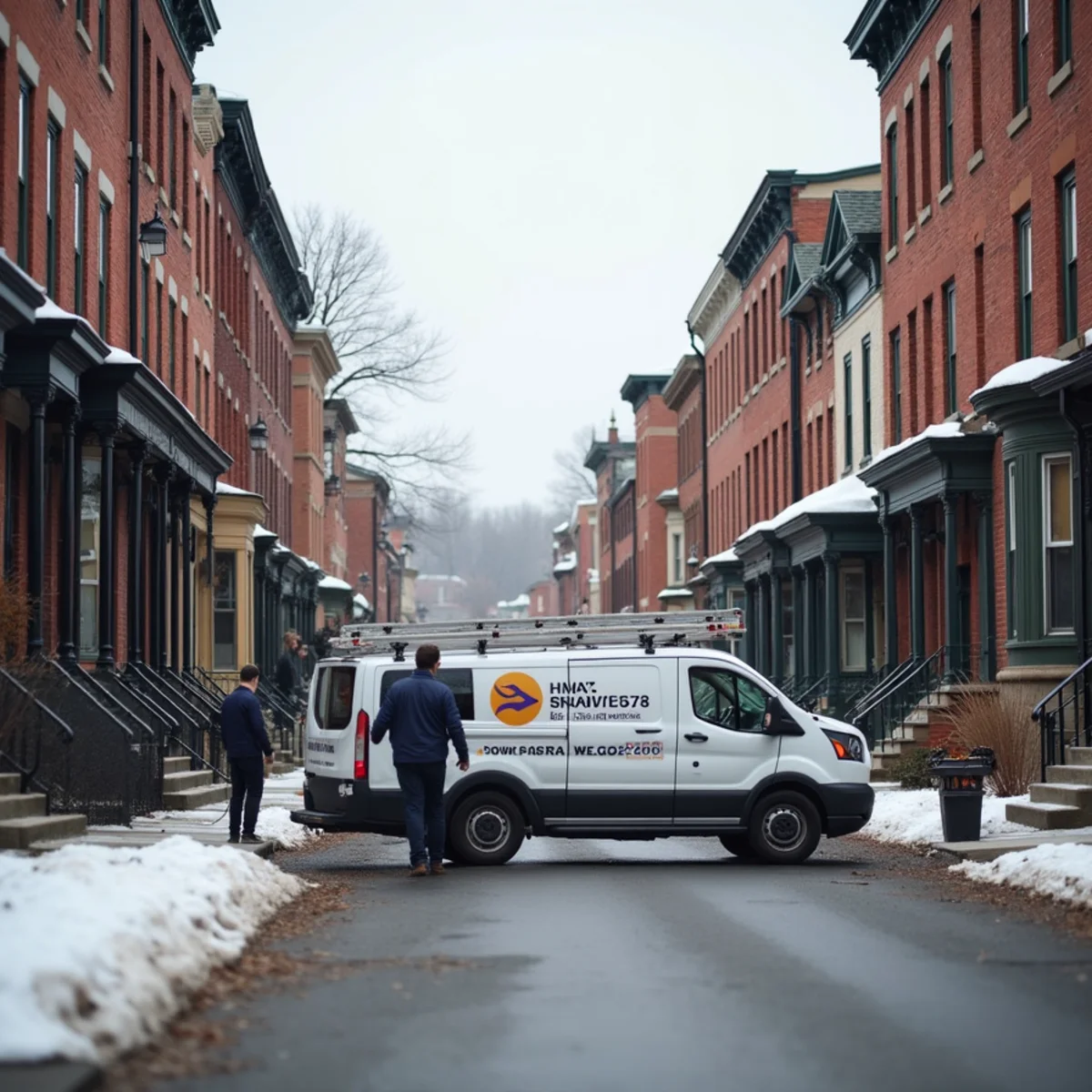 Residential street and homes in Manheim, PA served by HVAC Mount Joy PA