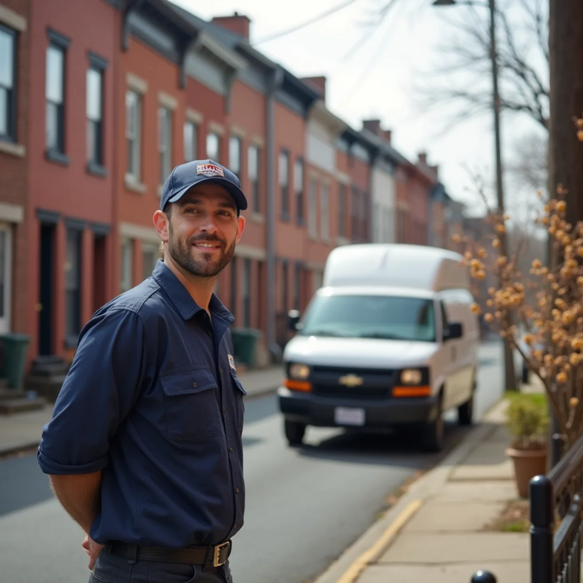 Residential street and homes in Marietta, PA served by HVAC Mount Joy PA