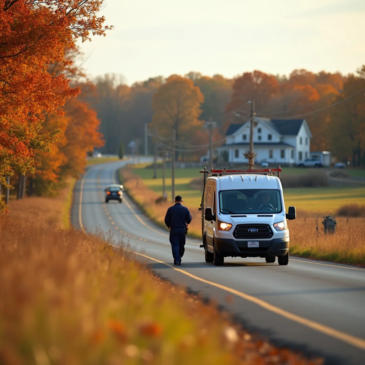 Residential street and homes in Penn Township, PA served by HVAC Mount Joy PA