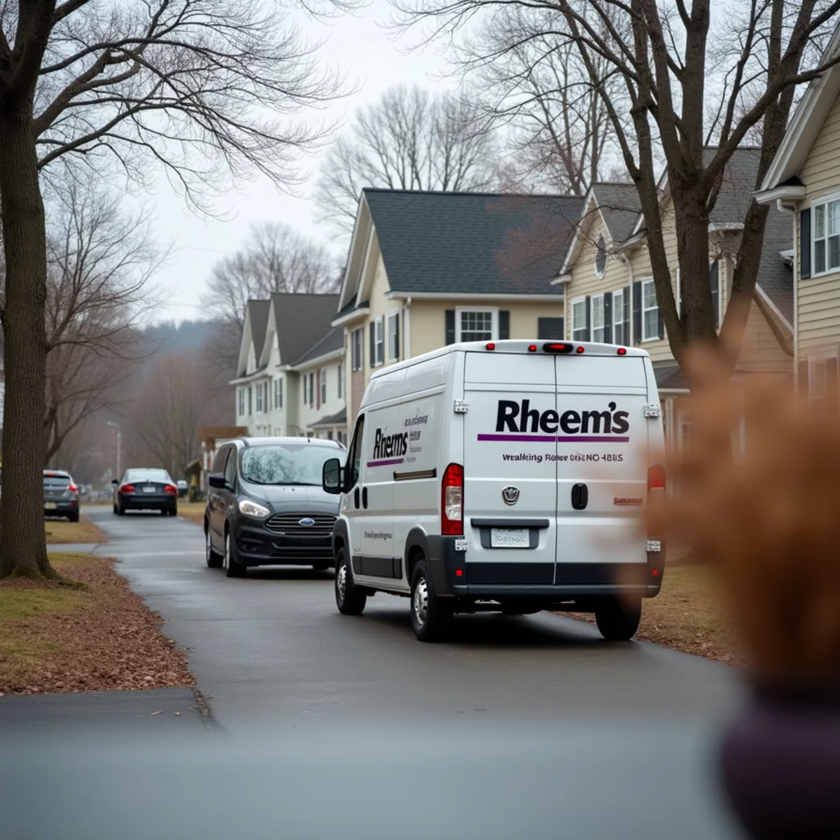 Residential street and homes in Rheems, PA served by HVAC Mount Joy PA