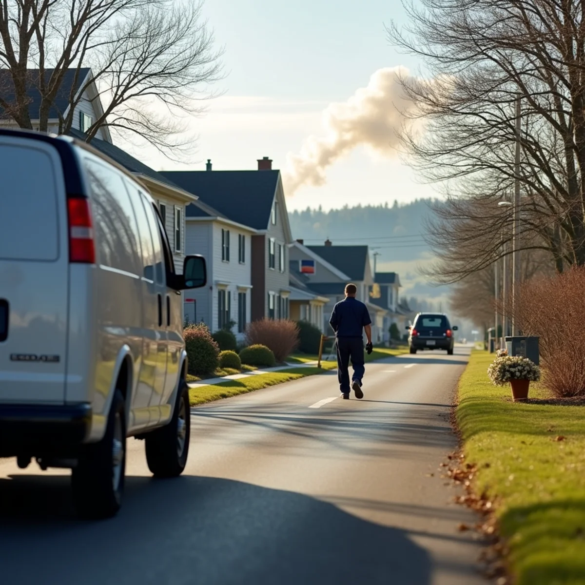 Residential street and homes in Strasburg, PA served by HVAC Mount Joy PA