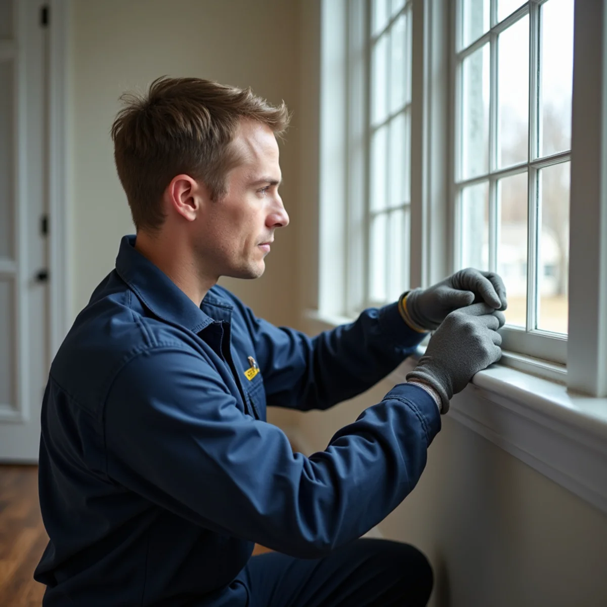 HVAC Mount Joy PA technician providing HVAC service at a home in Warwick Township, PA
