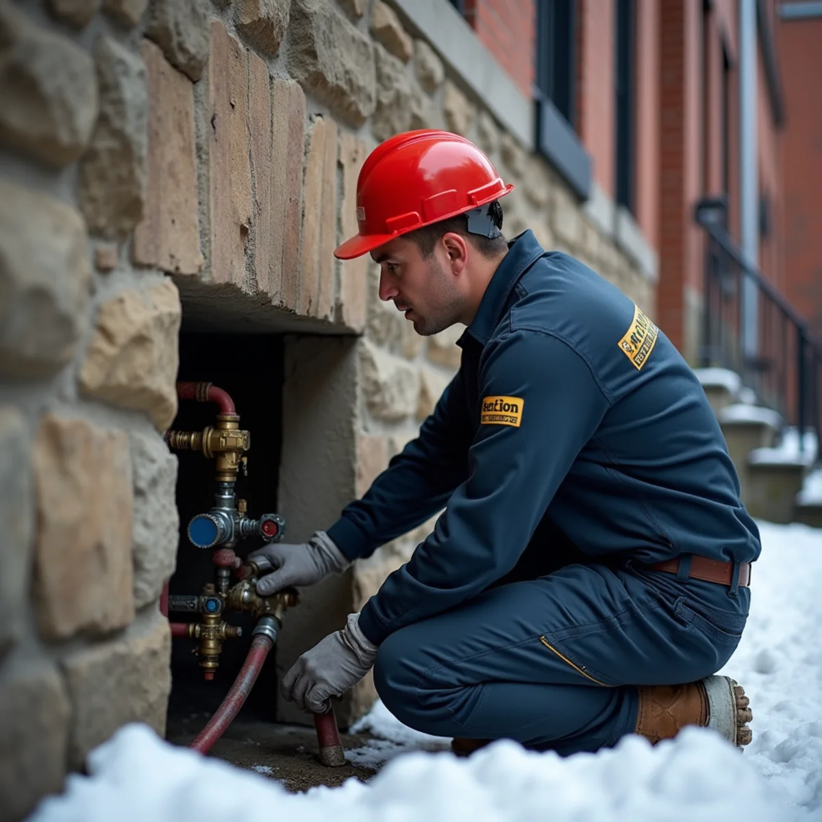 HVAC Mount Joy PA technician providing HVAC service at a home in York, PA